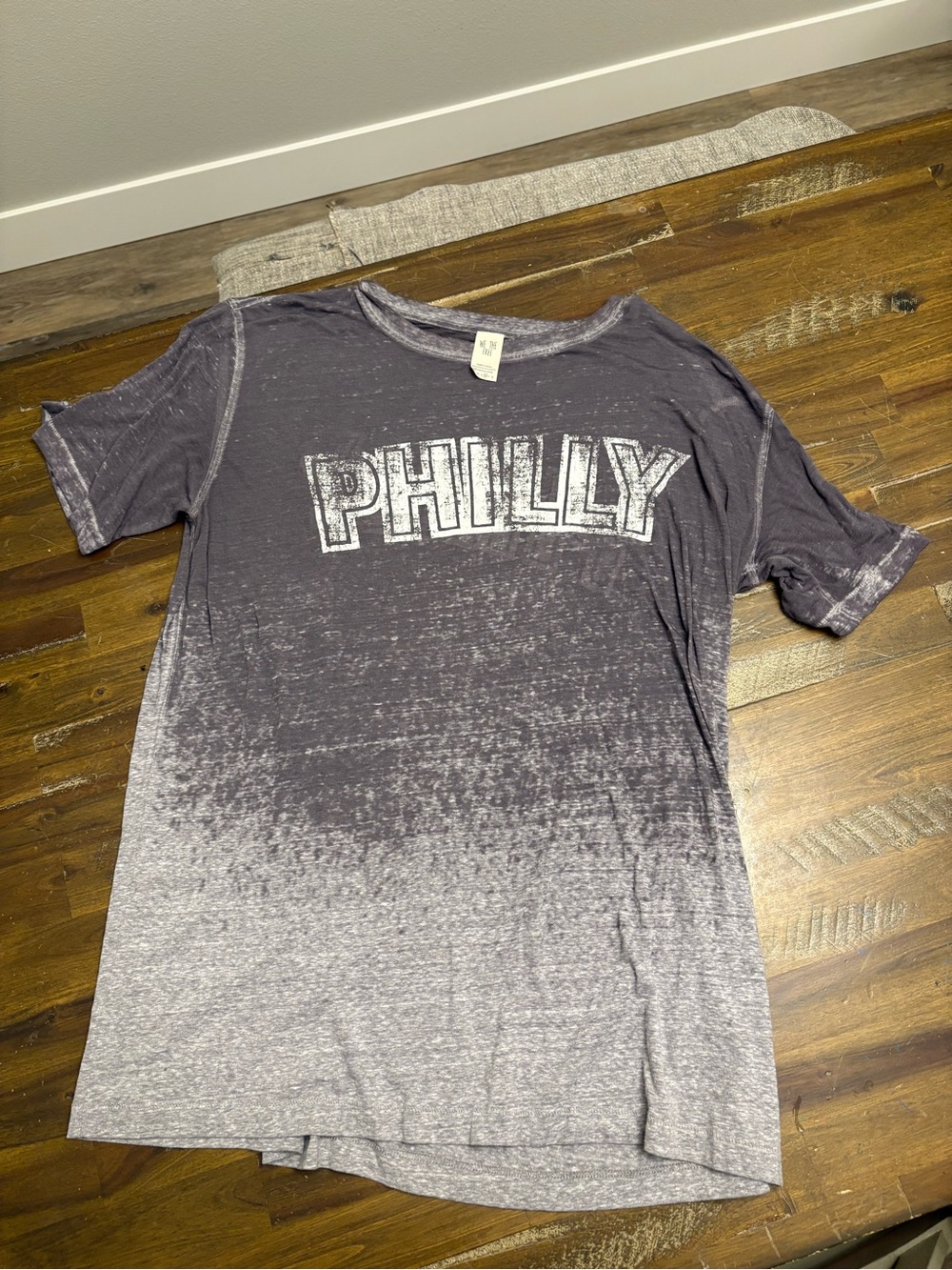 Women’s ‘We The Free’Philly Oversized Ombre Tee - Gray/light gray